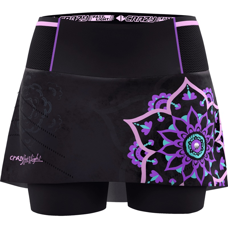Crazy W Skort Voltage|Small|Medium|Large|Print Light Jeans|Mandala|Fast&Light