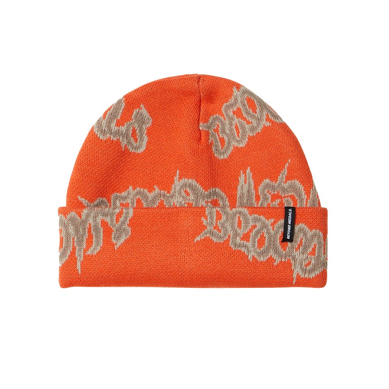 90’S Spike Beanie Beanie – Orange