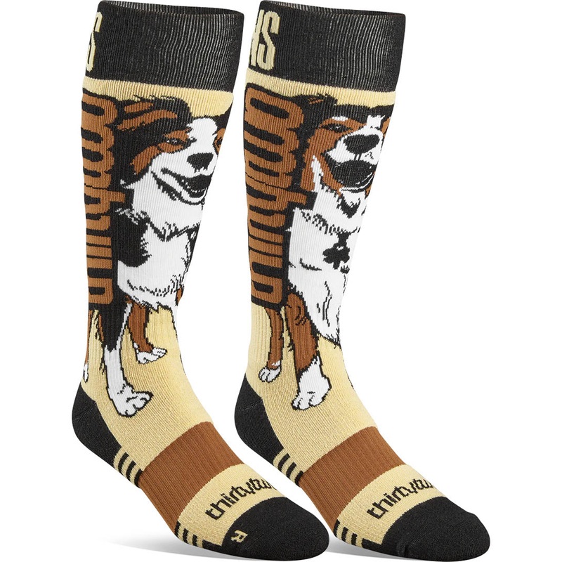 Signature Merino X Stevens Thermal Socks – Black/Brown