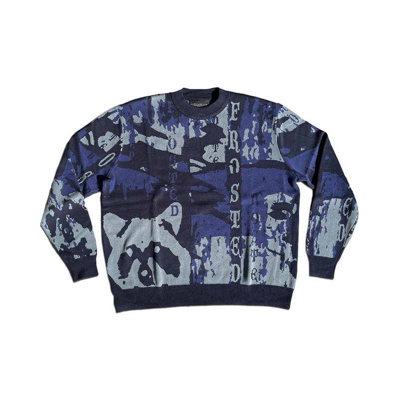 Racoon Camo Knit Sweatshirt – Ice Camo
