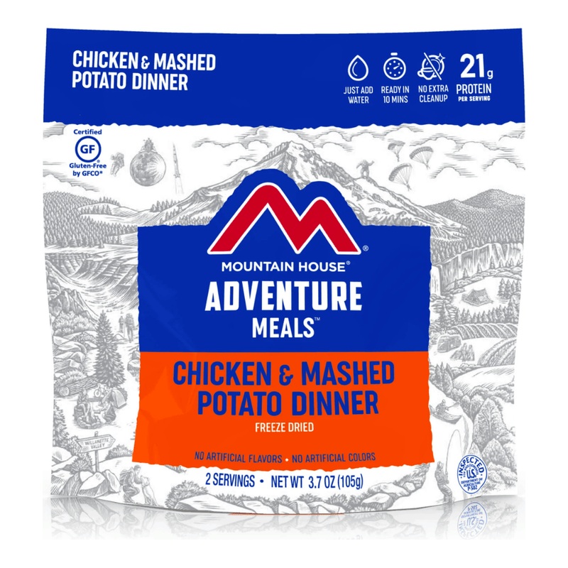 Mountain House Dried Meals|Chicken and Mashed Potatoes|Sweet and Sour Pork|Italian Style Pepper Steak|Lasagna with Meat Sauce