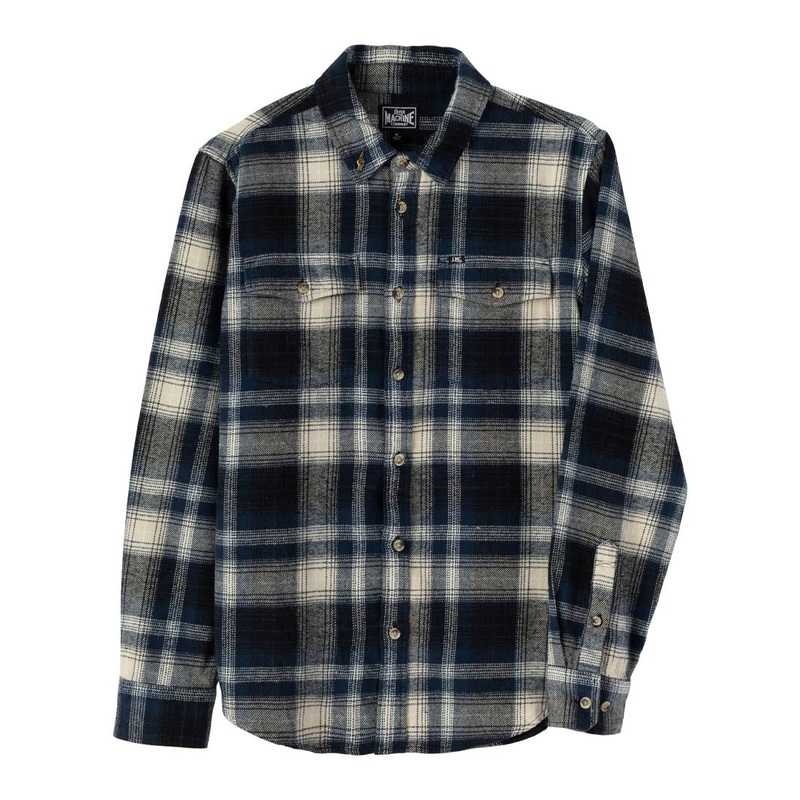 Connant Woven Shirt – Black/Navy