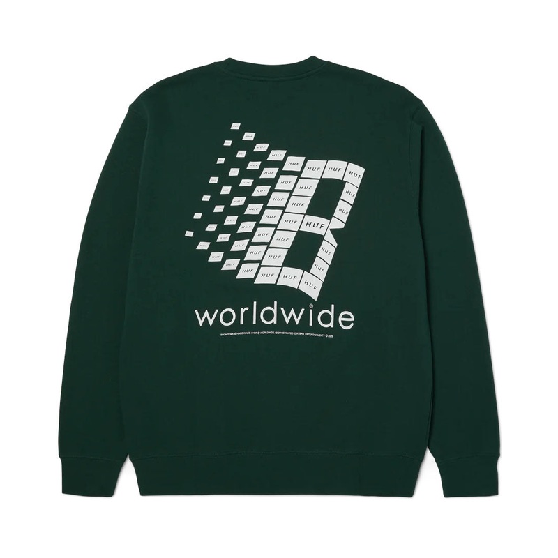 Huf X Bronze Crewneck Sweatshirt – Forest Green