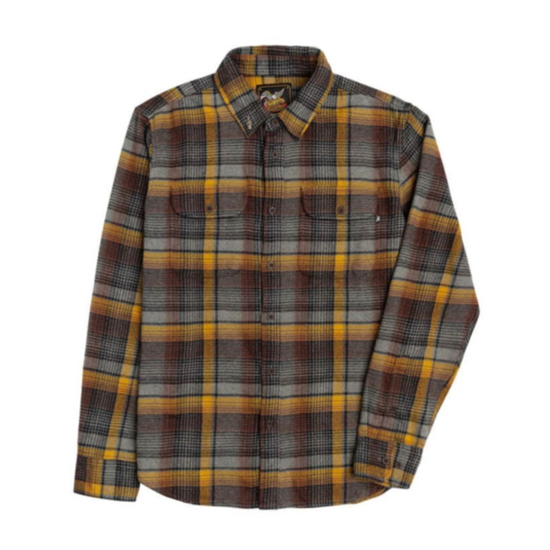 Suavecito Flannel Woven Shirt – Grey Gold
