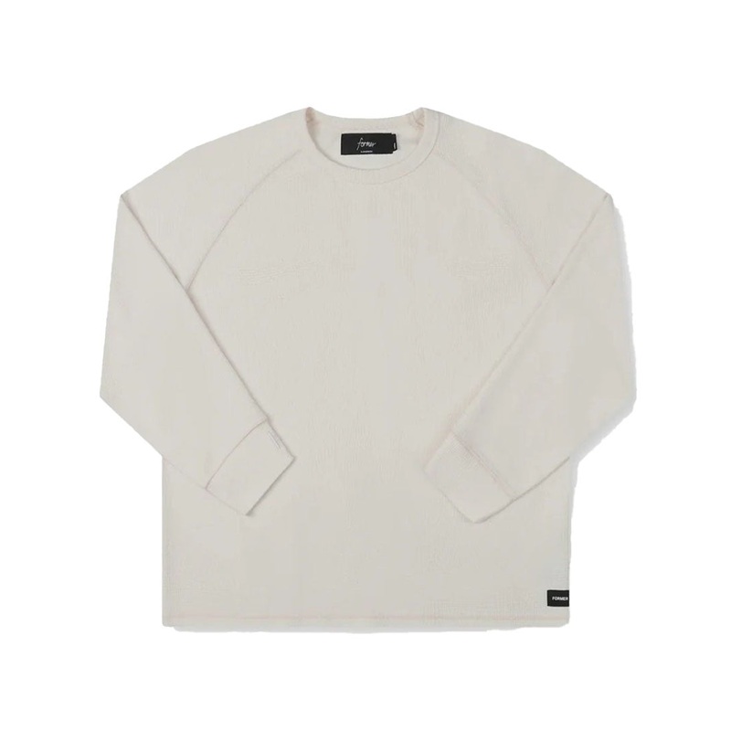Anderson Waffle Long Sleeve T-Shirt – Bone
