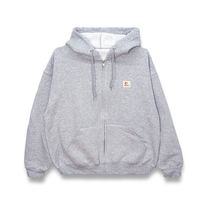 Workless Zip Hoodie – Heather Grey