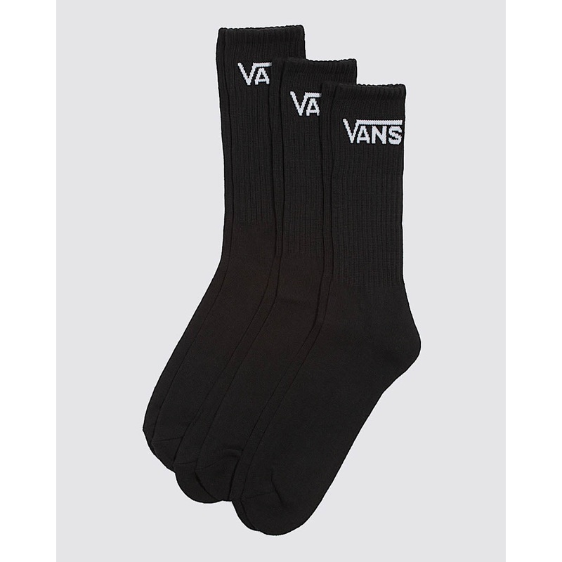 Classic Crew (3 Pack) Socks – Black