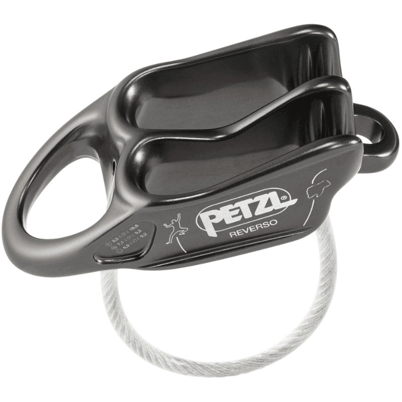 Petzl Reverso Belay Device|Grey|Green|Red/Orange