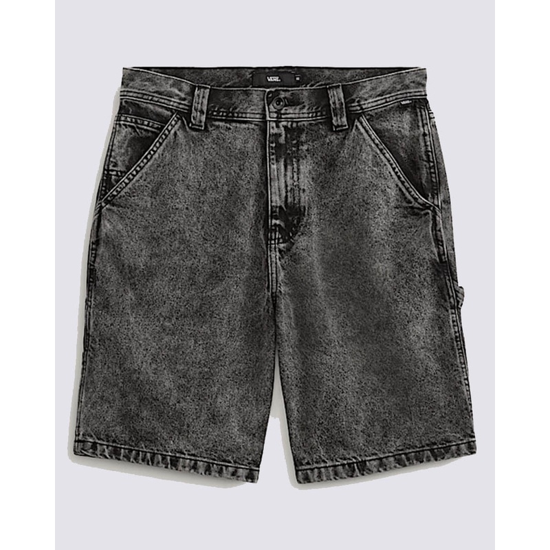 Drill Chore Loose Denim Shorts – Stonewash Black