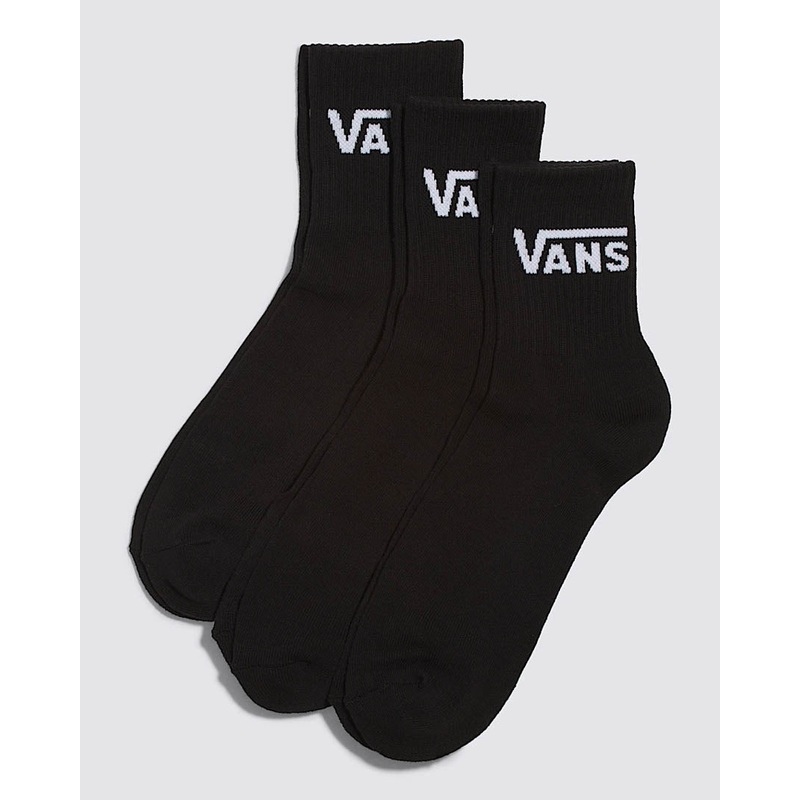 Kids Classic Half Crew (3 Socks) – Black