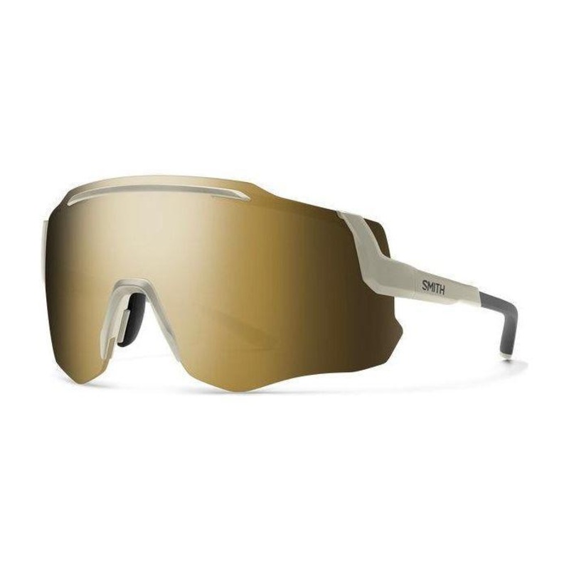 Smith Momentum Sunglasses|Matte Bone | ChromaPop Black Gold Mirror|Black | Photochromic Clear To Gray