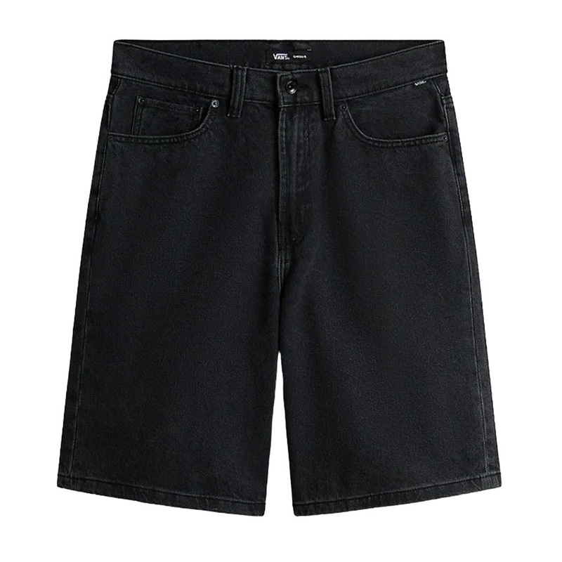 Check-5 Baggy Denim Shorts – Washed Black