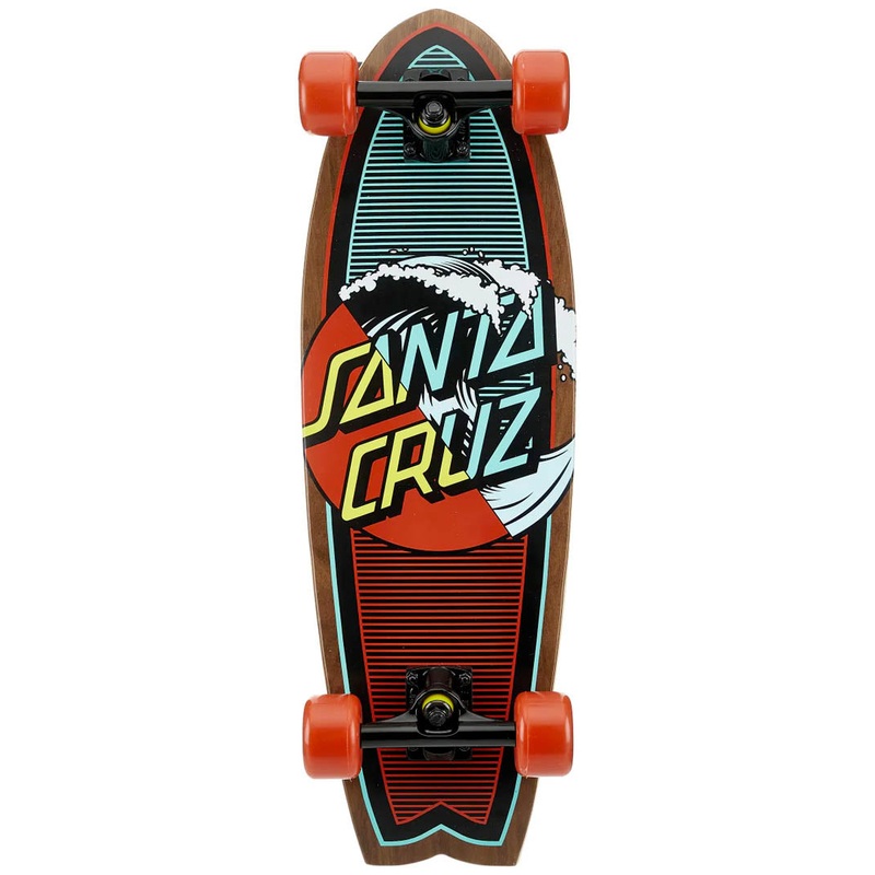 Classic Wave Splice Shark Complete Cruiser Skateboard