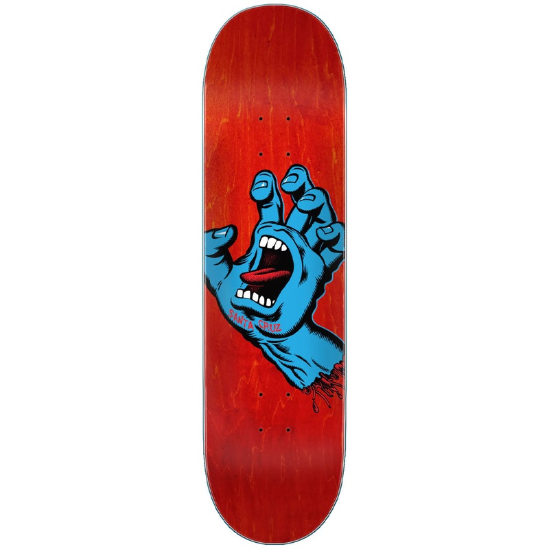 Screaming Hand Skateboard Deck – Red