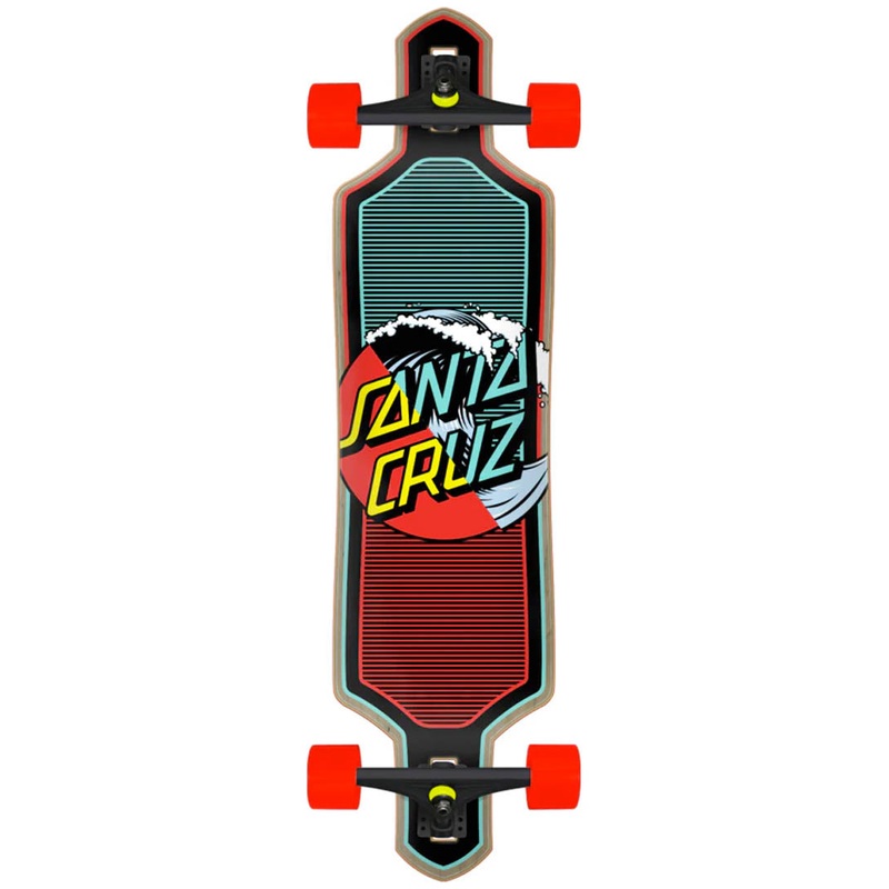 Drop Thru Wave Dot Splice Complete Longboard