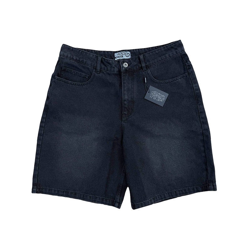 Wavy Baggy Shorts – Moon Black