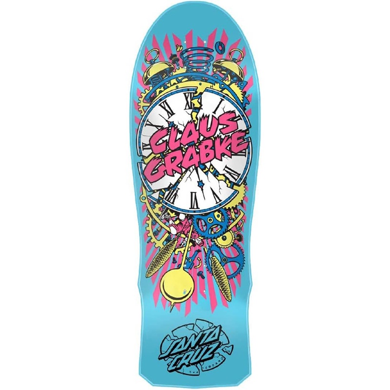Reissue Grabke Exploding Skateboard Deck light blue