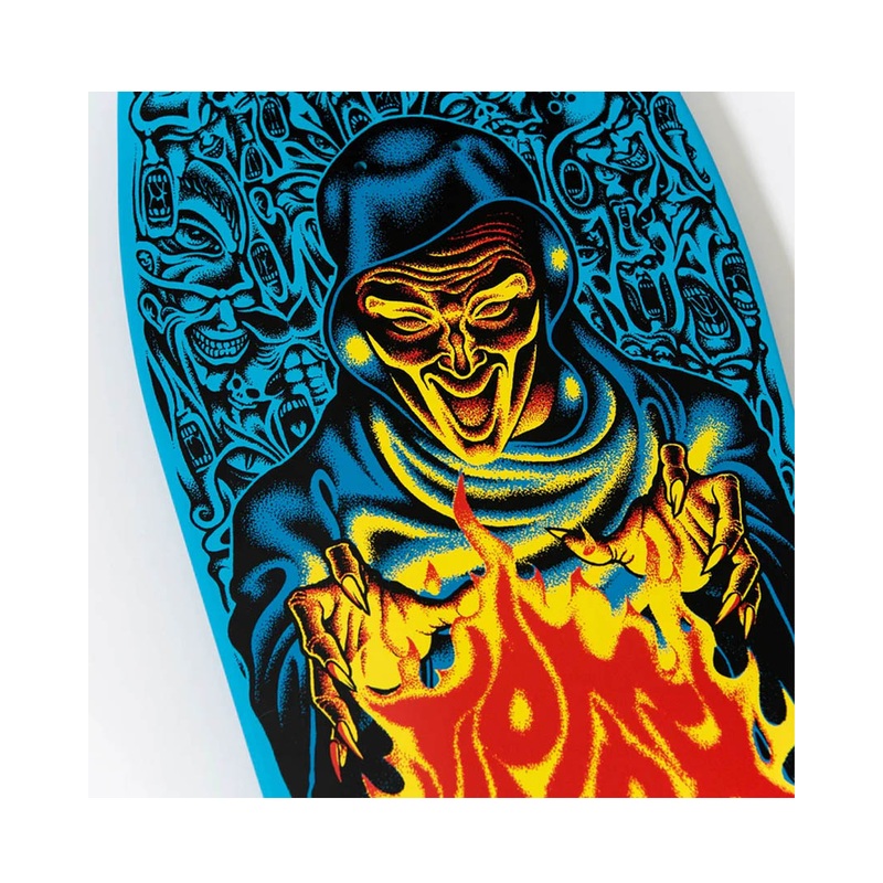 Reissue Knox Firepit Skateboard Deck blue