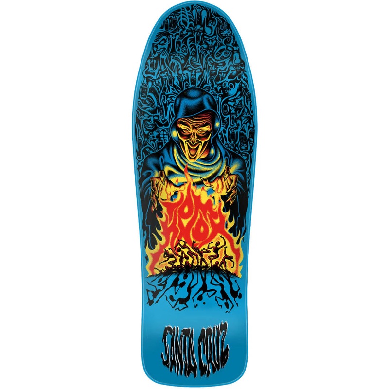 Reissue Knox Firepit Skateboard Deck blue