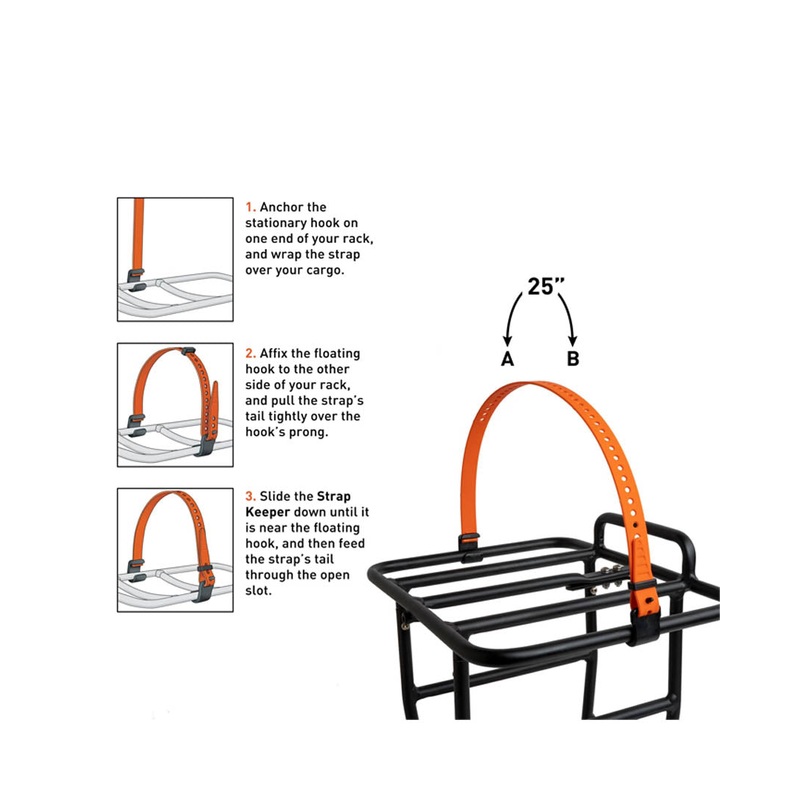 Rack Strap 10Mm Hooks 25 – Black