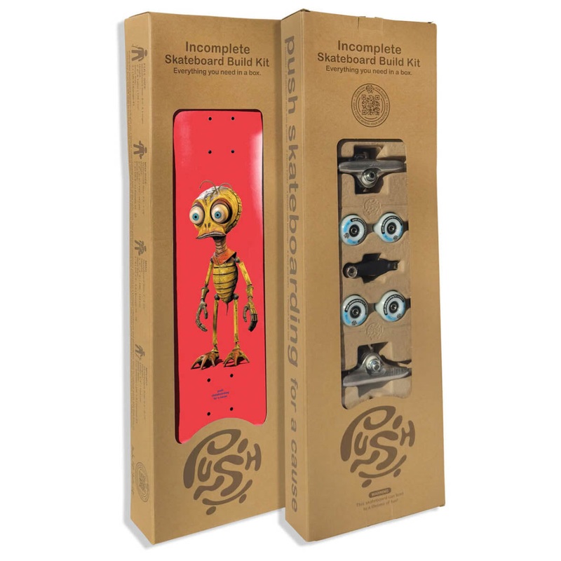 Bee Zombie Incomplete Skateboard 7.75