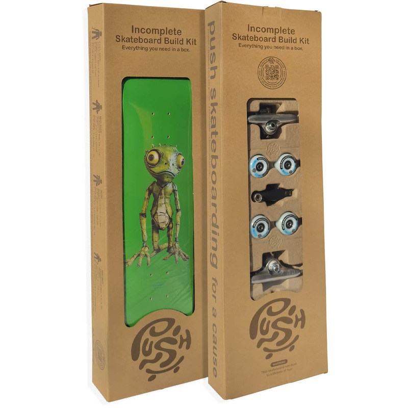 Lizard Guy Incomplete Skateboard 7.5