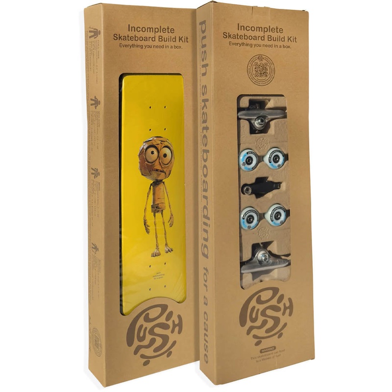 Plywood Guy Incomplete Skateboard 7.25