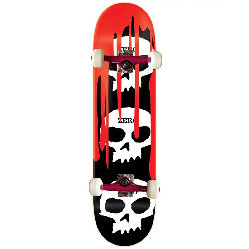 3 Skull Blood Complete Skateboard