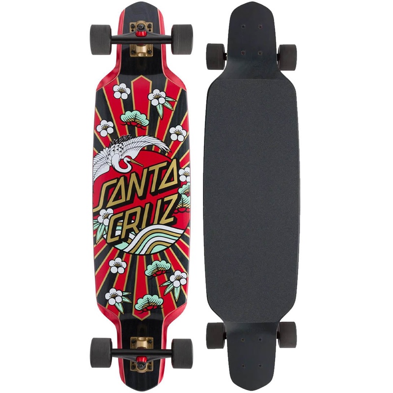 Drop Down Crane Dot Complete Longboard