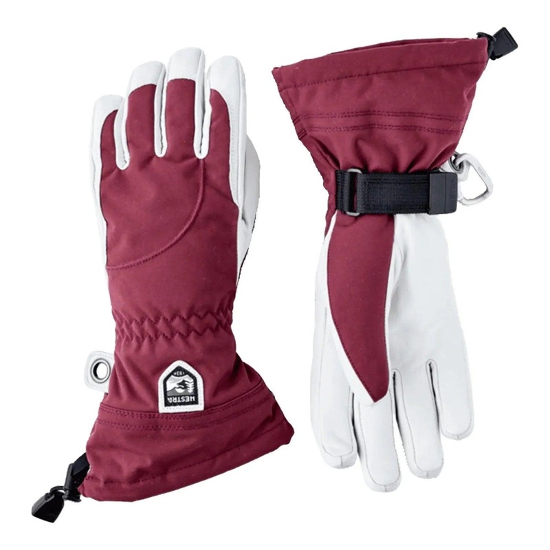 Hestra W Heli Glove|XXS/5|XS/6|S/7|M/8|L/9|Black/Off White|Bordeaux/Off White