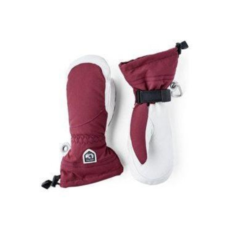 Hestra W Heli Mitt|XXS/5|XS/6|S/7|M/8|L/9|Black/Off White|Bordeaux/Off White
