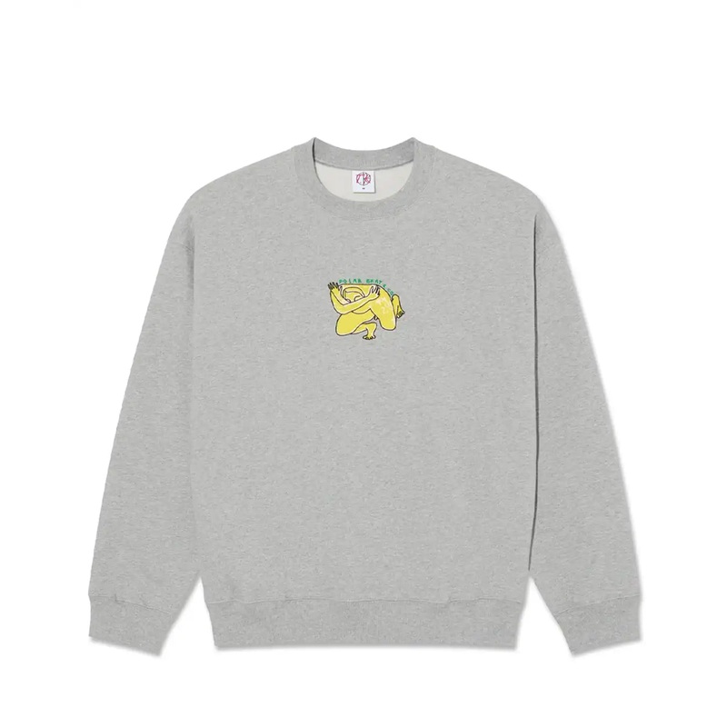 Dave Crewneck – Shy Bow Sweatshirt – Heather Grey