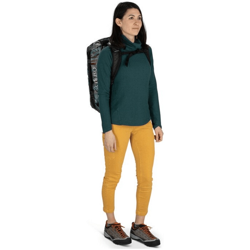 Osprey Transporter 40 Duffle|Black|Red Mountain|Venturi Blue