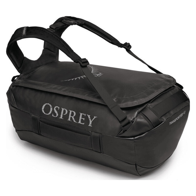 Osprey Transporter 40 Duffle|Black|Red Mountain|Venturi Blue