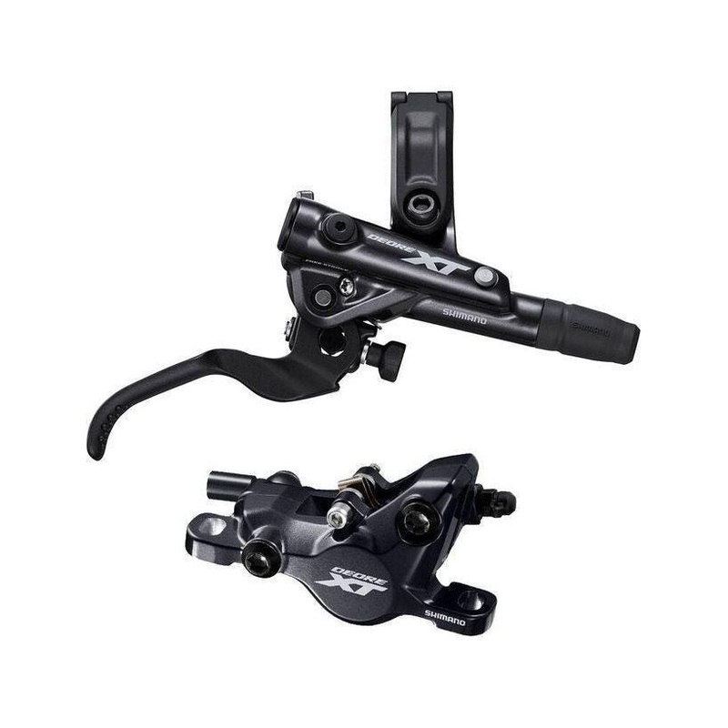 Shimano Deore XT BL-M8100/BR-M8100 Disc Brake and Lever – Rear, Hydraulic, Post Mount, 2-Piston, Black