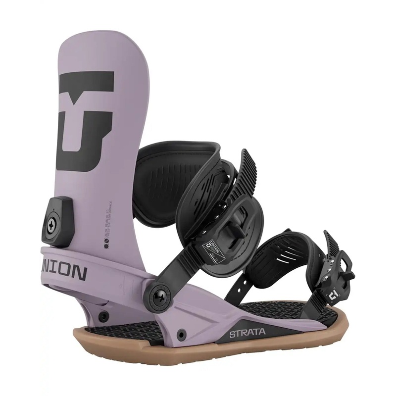 Strata Snowboard Bindings – Grey Violet 2026