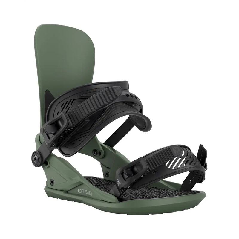 Strata Snowboard Bindings – Olive Green 2026