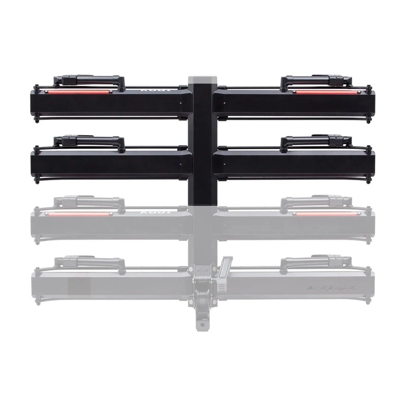 Kuat Piston Pro X 2 Bike Add On – LED Dual Ratchet Platform Rack with Kashima