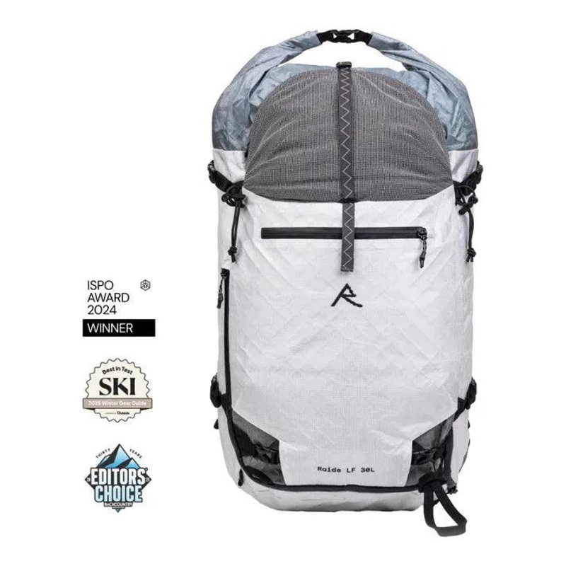 Raide LF 30L Ski Touring Pack|Small|Medium|Tall|Black|White