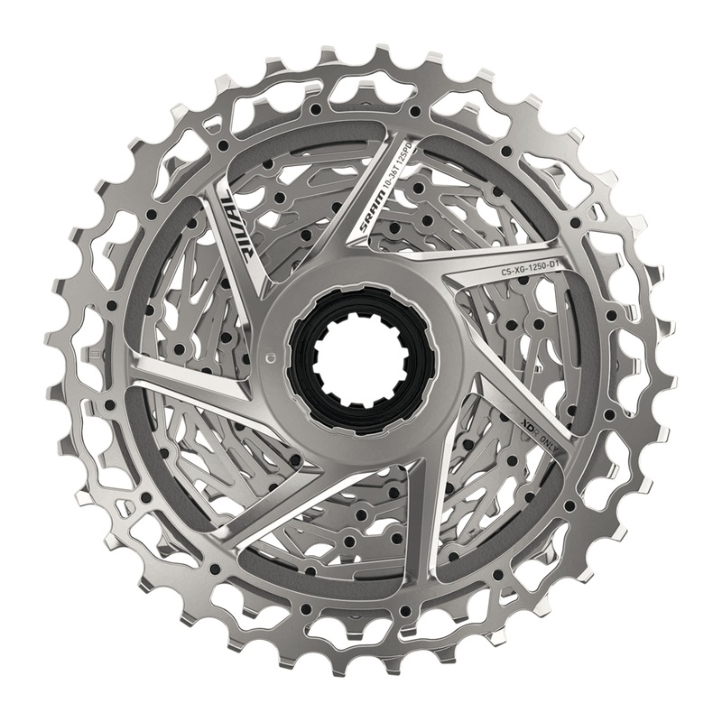 SRAM Rival AXS XG-1250 Cassette – 12-Speed, 10-36t, Silver, For XDR Driver Body, D1