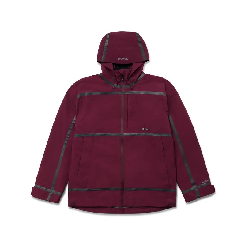 Taped Winter Jacket – Burgandy