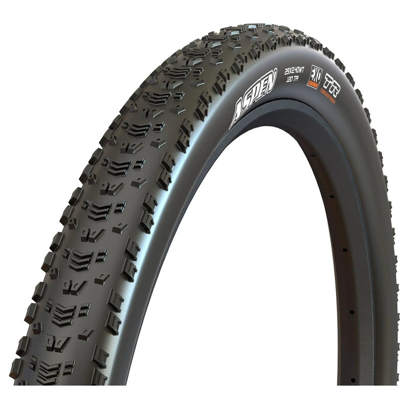 Maxxis Aspen Tire – 29 x 2.40, Tubeless, Folding, Black, MaxxSpeed, EXO, 170tpi