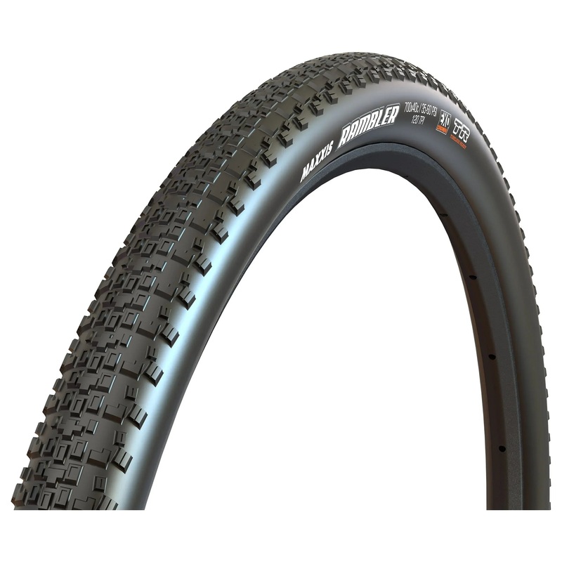 Maxxis Rambler Tire – 700 x 45, Tubeless, Folding, Black, Dual, EXO