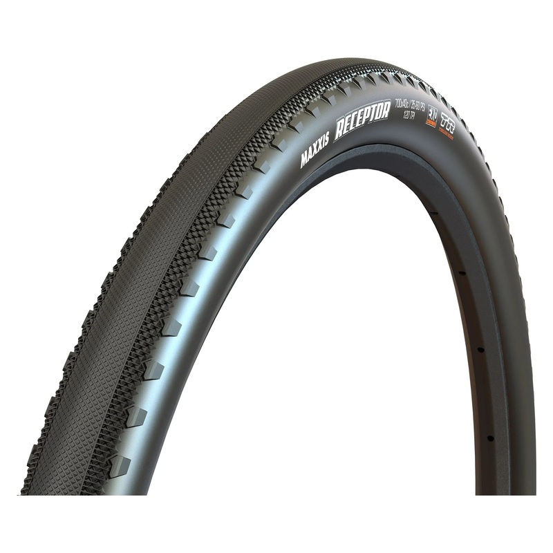 Maxxis Receptor Tire – 700 x 40 Tubeless Folding Black EXO Wide Trail