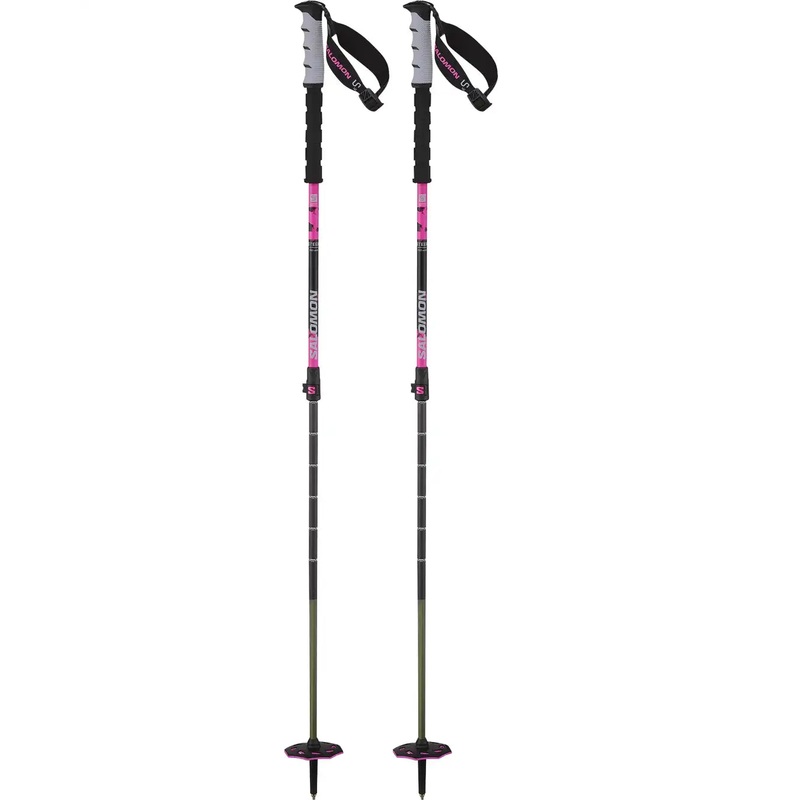 Steep Pro Vario S3 Ski Poles – Black/Rhoda