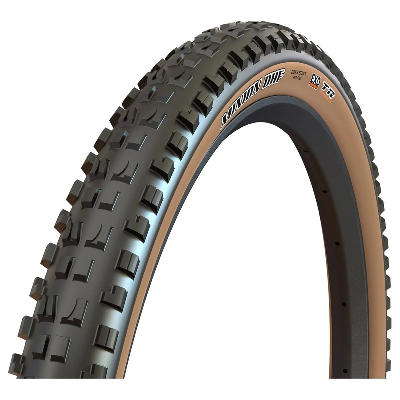 Maxxis Minion DHF – 29 x 2.5, TR, Black/Tan, Dual, EXO, WT