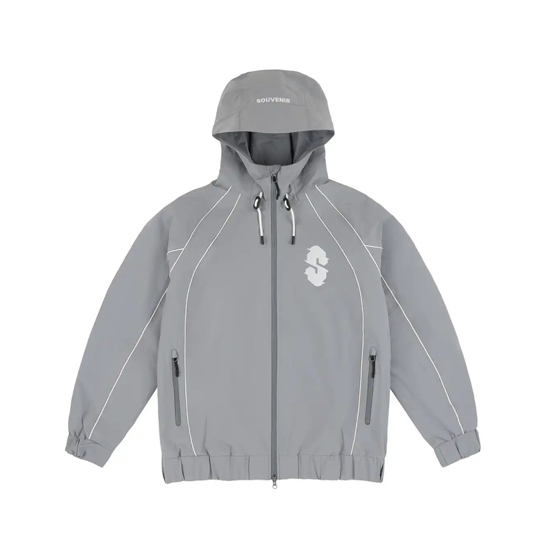 Insulated Track Winter Jacket – Cool Grey
