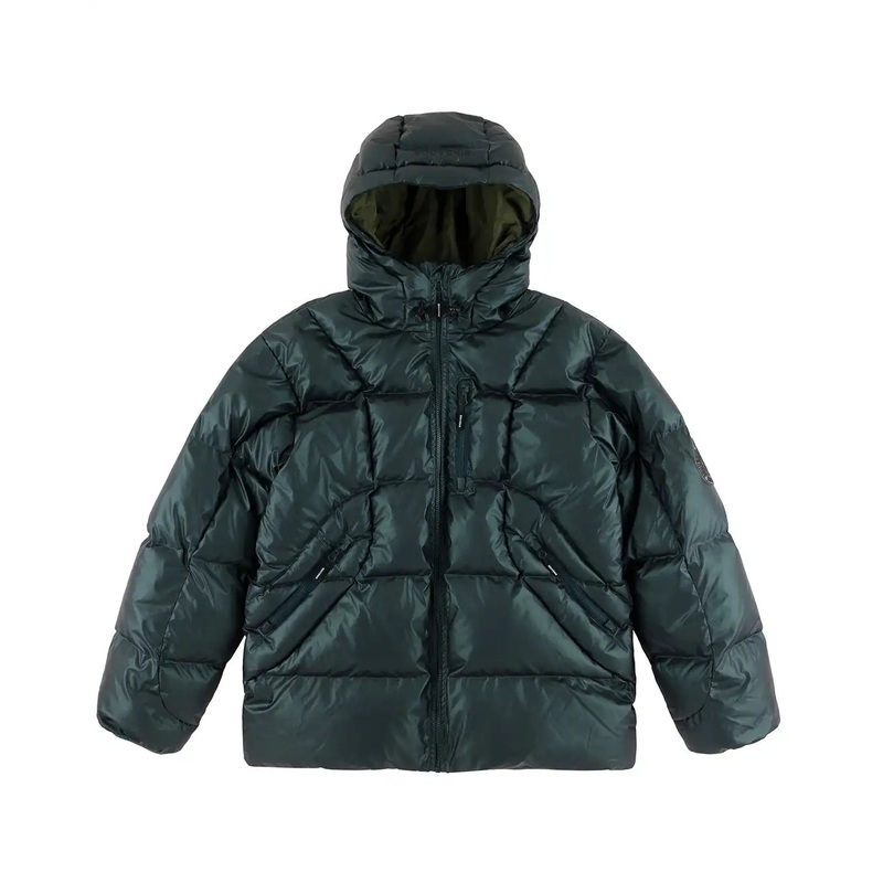 Mountain Puffy Winter Jacket – Deep Forest