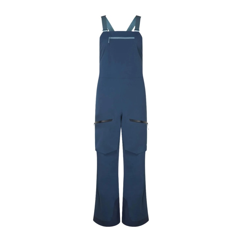 Rab W Khroma Kinetic Bib|08/XSmall|10/Small|12/Medium|14/Large|16/XLarge|Black|Tempest Blue