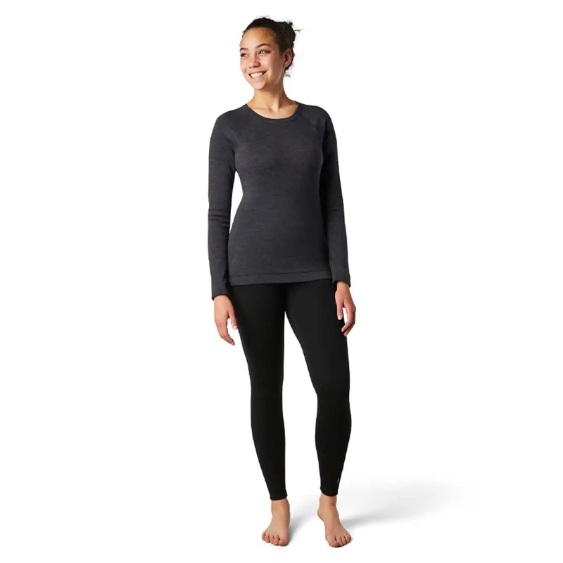 Women’s Classic Thermal Merino Base Layer Crew Boxed – Charcoal Heather